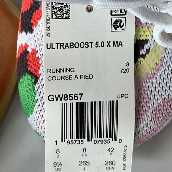 Adidas x Marimekko “Poppy” Ultraboost 5.0 Low Top Sneakers Size 9.5 - Picture 13 of 13